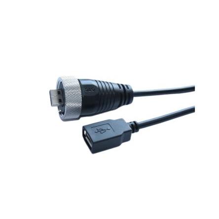 RS PRO Kabel USB do zásuvky IC Vnější, řada: GT211, A: USB typu A, 2 m Vnitřní, Černá, B: USB typu A