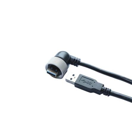 RS PRO Kabel USB do zásuvky IC Vnější, řada: GT218, A: USB typu A, 2 m Vnější, Černá, B: USB typu A