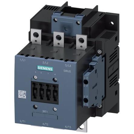 Siemens 2 NO, 2 NC Stykač napětí ve vinutí 400V ac 3pólový 115 A 55 kW s 3 NO kontakty 240V 3P