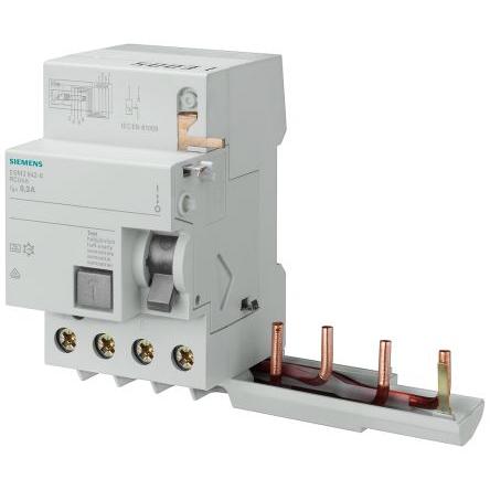 Jistič zbytkového proudu 4pólový Typ A 63A 300 mA Siemens Typ A SENTRON 5SM2645 CE, UKCA, VDE, EAC