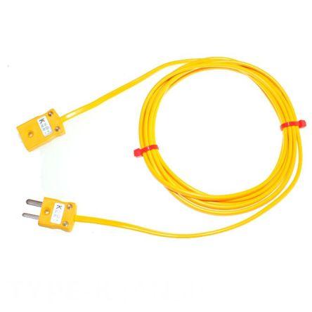 RS PRO Termočlánkový kabel/prodlužovací kabel, řada: ANSI K 105 °C Polyvinylchlorid 10 m Nestíněný, prameny vodičů: 7 x