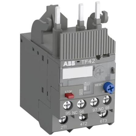 ABB Relé teplotního přetížení, rozsah: TF42 1 NO/1 NC s Automaticky a ručně resetováním a hodnotami FLC motoru 1A, 1.3 A