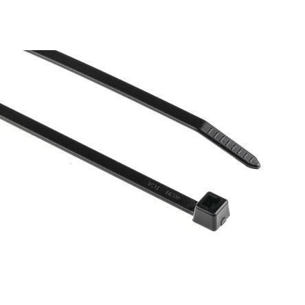 Stahovací páska Uvnitř vroubkované 111-05060 T80R-PA66W-BK 205 mm 4.7mm Černá Nylon 66 HellermannTyton
