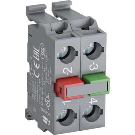 ABB Blok kontaktů, řada: Miniature Circuit Breaker Blok kontaktů 1 NO/1 NC 690V Šroub