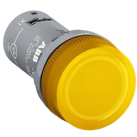 ABB Kontrolka, řada: CL Žlutá, průměr výřezu: 22 mm Panel montáž