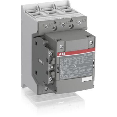 ABB 1 NO, 1 NC Stykač napětí ve vinutí 500V 3pólový 160 A 55 kW s 3 NO kontakty 500V Řízení motoru, rozsah: AF 3P