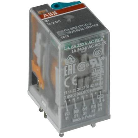 ABB Relé rozhraní 12V dc 4CO (SPDT) Lišta DIN CRM