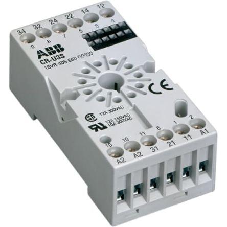 ABB Objímka relé pro Relé rozhraní CR-U. 3 CR-U Lišta DIN