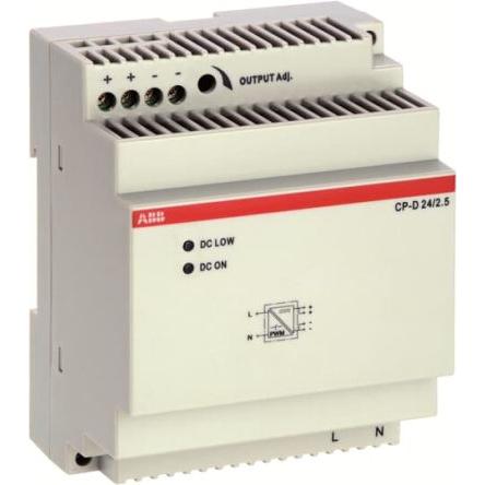 ABB Napájecí zdroj na lištu DIN CP-D, počet výstupů: 1 Spínaný režim 240V ac 2.5 A St. 24V dc DC 60 W