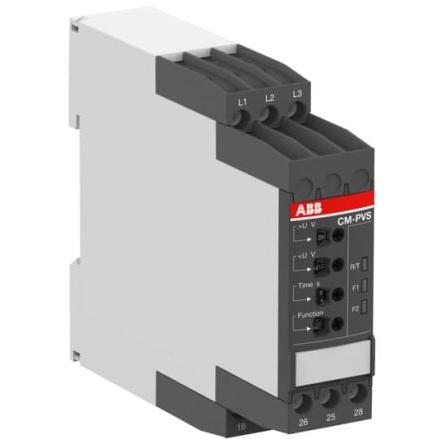 ABB Monitorovací relé, řada: CM-PVS 3 a DPDT kontakty Lišta DIN
