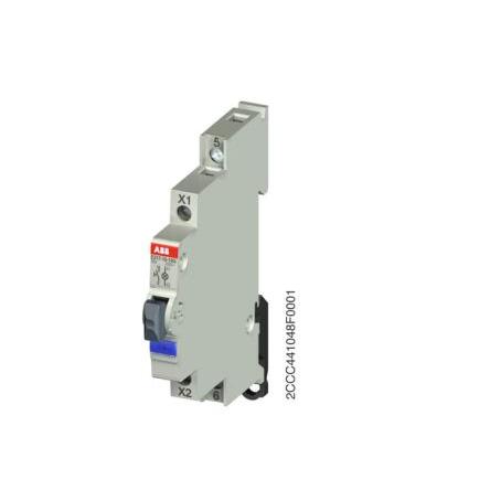 ABB Kontrolka, řada: E217 Montáž do panelu LED Modrá IP20 Pravoúhlý 250V