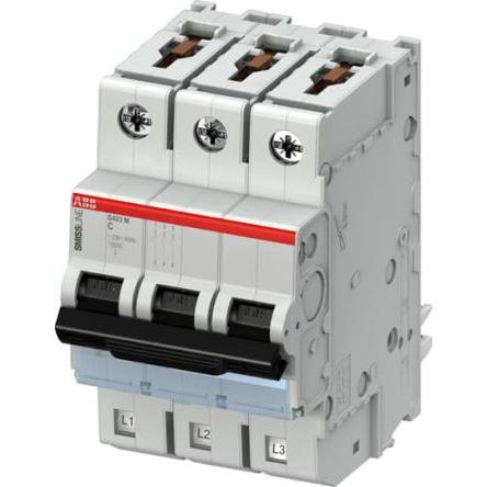 ABB Miniaturní jistič, rozsah: S400M 3pólový 32A vypínací výkon 10 kA, charakteristika: Typ C, rozsah: SMISSLINE TP 12V