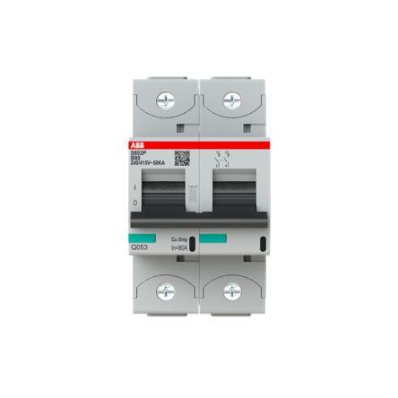 ABB Miniaturní jistič, rozsah: S800C 2pólový 80A vypínací výkon 50 kA, charakteristika: Typ B, rozsah: High Performance