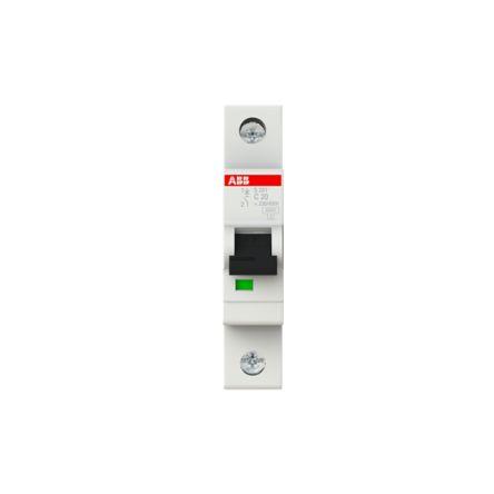 ABB Miniaturní jistič, rozsah: S200 1pólový 20A vypínací výkon 10 kA, charakteristika: Typ C, rozsah: System Pro M