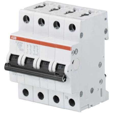 ABB Miniaturní jistič, rozsah: S200 3+Npólový 2A vypínací výkon 6 kA, charakteristika: Typ C, rozsah: System Pro M