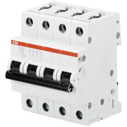 ABB Miniaturní jistič, rozsah: S200 4pólový 2A vypínací výkon 10 kA, charakteristika: Typ C, rozsah: System Pro M