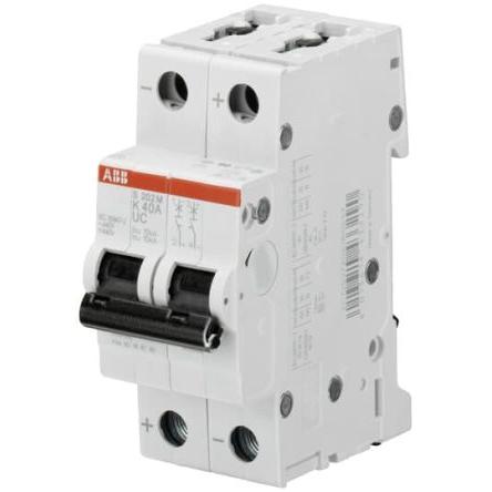 ABB Miniaturní jistič, rozsah: System Pro M Compact 2pólový 1A vypínací výkon 10 kA, charakteristika: Typ K, rozsah: