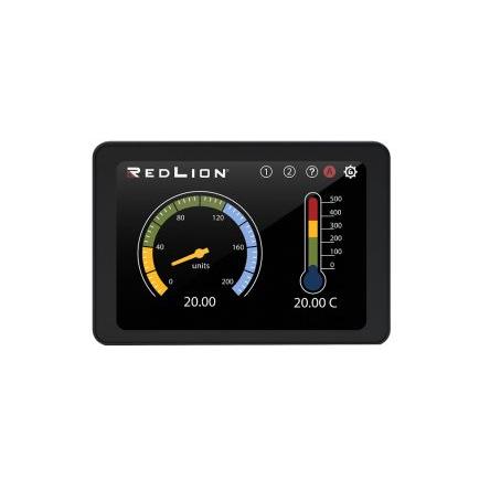 Red Lion Digitální panelový multifunkční měřič, řada: PM-50 4,3" TFT LCD, výška výřezu: 45 mm, šířka výřezu: 96 mm pro