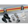 HellermannTyton Spona tvaru P 6.4 mm (vnitřní prům.), Přírodní, Hliník