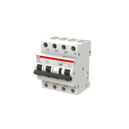 ABB Jistič zbytkového proudu s ochranou proti přepětí, rozsah: DS203NC 4pólový 32A vypínací citlivost 30 mA,