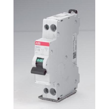 ABB Miniaturní jistič, rozsah: SN201 1pólový 6A vypínací výkon 6 kA, charakteristika: Typ D, rozsah: MCB SN200 230V ac