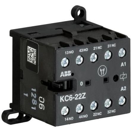 ABB 4 póly Relé stykače napětí ve vinutí 24V dc 4pólový 6 A 600V s 2 NO/2 NC kontakty 690V, rozsah: GJH FP