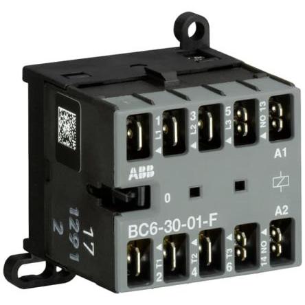 ABB 1 NC Stykač napětí ve vinutí 24V 3pólový 20 A 4 kW s 3 NO kontakty 24V, rozsah: BC6-30-01-F 3P
