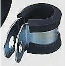 HellermannTyton Spona tvaru P 22.2 mm (vnitřní prům.), Černá, Přírodní, Pryž, Hliník