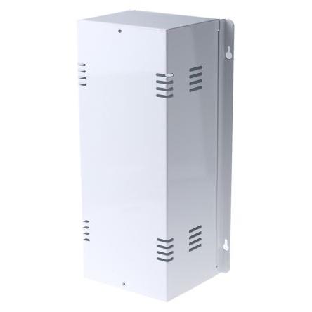 RS PRO Pouzdro na přístroje Odvětrávaný Ocel válcovaná za studena 115 mm barva Bílá 367 mm 146 mm