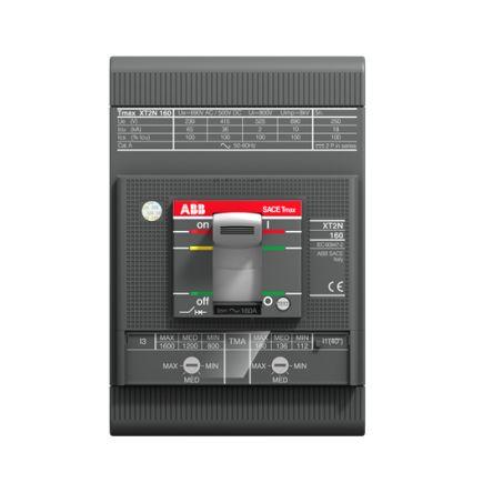 ABB Jistič s lisovaným pouzdrem, rozsah: XT2S 3pólový 160A vypínací výkon 12 kA, rozsah: SACE Tmax XT Pevný