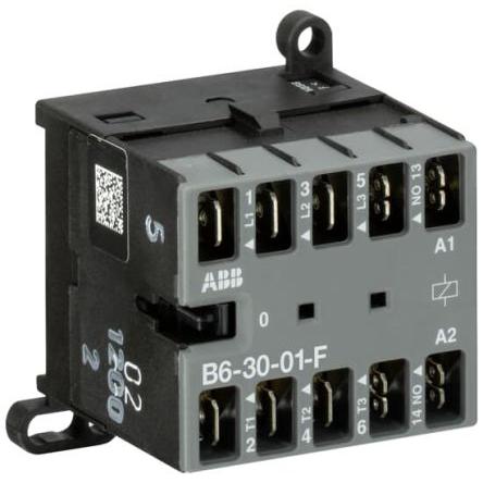 ABB 1 NC Stykač napětí ve vinutí 24V 3pólový 20 A 4 kW s 3 NO kontakty 127V, rozsah: B6-30-01-F-01 3P