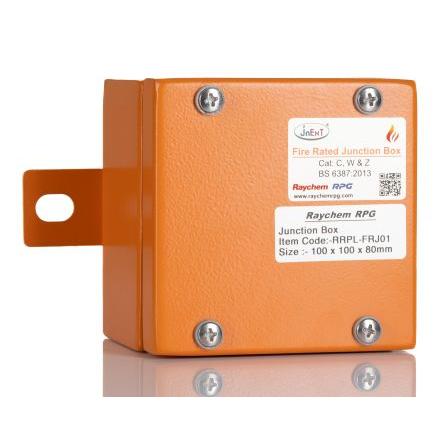 RS PRO Rozvodná skříň Ocel Oranžová 100 mm 100mm IP65 IECEx 80 mm