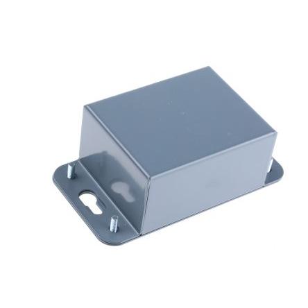 RS PRO Pouzdro na přístroje Ocel válcovaná za studena 42 mm barva Šedá 65 mm 85 mm