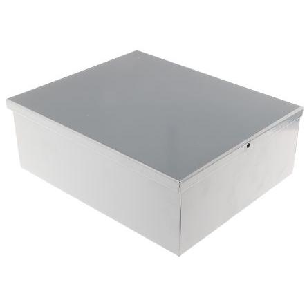 RS PRO Pouzdro, řada: EG5 Stíněné barva Šedá barva Šedá Ocel 249 mm 89.2 mm 205 mm