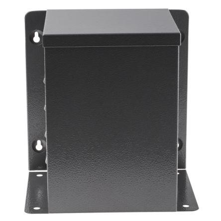 RS PRO Pouzdro Stíněné S přírubou barva Šedá barva Šedá Ocel 157 mm 221 mm 157 mm