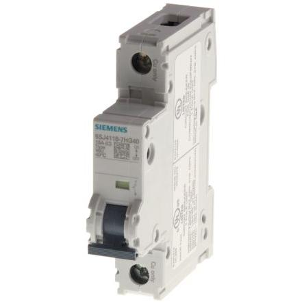 Siemens Miniaturní jistič, rozsah: 5SJ 1pólový 6A vypínací výkon 14 kA, charakteristika: Třída D, rozsah: SENTRON 440V