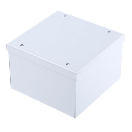 RS PRO Pouzdro na přístroje Ocel válcovaná za studena 80 mm barva Šedá 120 mm 120 mm