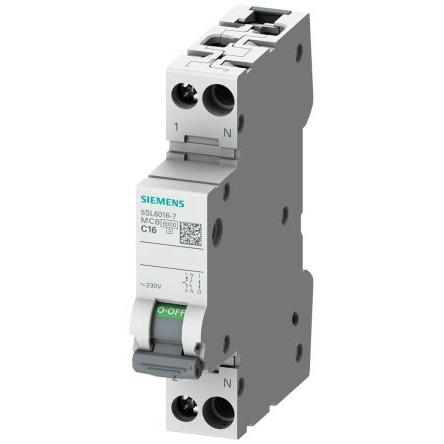 Siemens Miniaturní jistič, rozsah: 5SL 1pólový 13A vypínací výkon 6 kA, charakteristika: Typ B, rozsah: SENTRON 400V ac