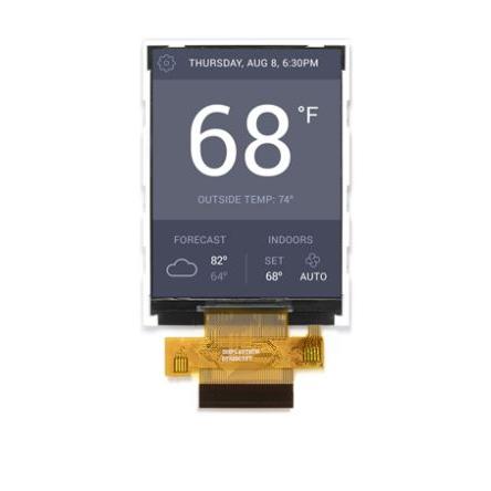 Displej TFT LCD DT028CTFT-PTS2, řada: DT028 71.12 mm Dotykový displej 240 x 320 pixel podsvícení LED rozhraní MCU, RGB