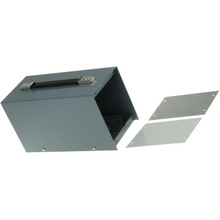 RS PRO Pouzdro na přístroje Rukojeť Ocel válcovaná za studena 137 mm barva Šedá 245 mm 105 mm
