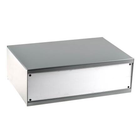 RS PRO Pouzdro na přístroje Ocel válcovaná za studena 100 mm barva Šedá 300 mm 200 mm