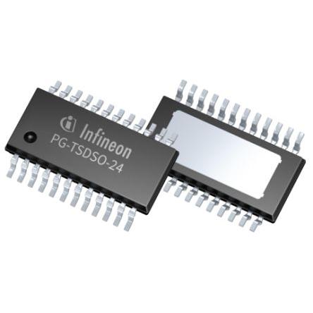 Infineon, standard: AEC-Q100 IO pro nabíjení baterií TLE8082ESXUMA1 40 V 40V 7V 5 mA, počet kolíků: 24 kolíkový,