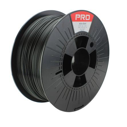 Vlákna pro 3D tiskárny, Černá 1.75 mm 1 kg Odolné PLA RS PRO
