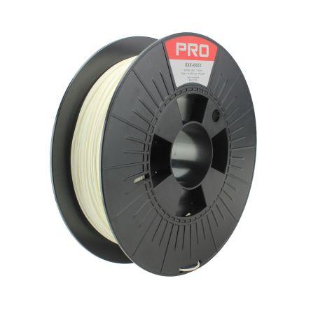 Vlákna pro 3D tiskárny, Bílá 1.75 mm 500 g Odolné PLA RS PRO