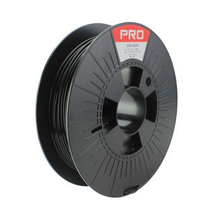 Vlákna pro 3D tiskárny, Černá 2.85 mm 500 g Odolné PLA RS PRO