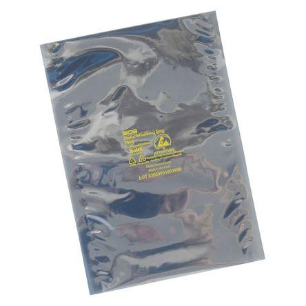SCS Antistatický sáček, Sáček, šířka: 150mm, pevnost v tahu: 32MPa, S rozstřikem, Antistatické stínění, Vodivý, 0.07 mm,