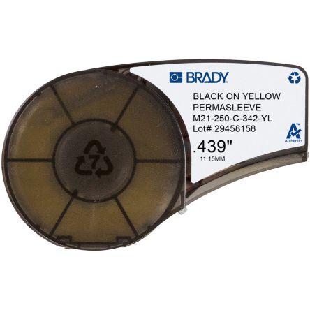 Tepelně smrštitelný označovač kabelů, řada: R4300 barva Černá na žluté 2.13 m x 20.65mm Tisknutelný Brady 5.5 mm