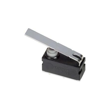 Omron Subminiaturní mikrospínač, typ ovladače: Plochá páka SPST, 12 V dc, Pravý úhel, IP67, 2N