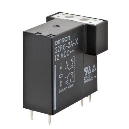 Omron Relé bez blokování DPST Montáž na plošný spoj 10A 24V dc G2RG