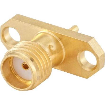 Rosenberger Jack SMA, řada: SMA Vnitřní, 50 Ω, orientace těla: Rovný, Povrch Konektor SMA Pájecí, 18GHz 165 °C -65 °C,